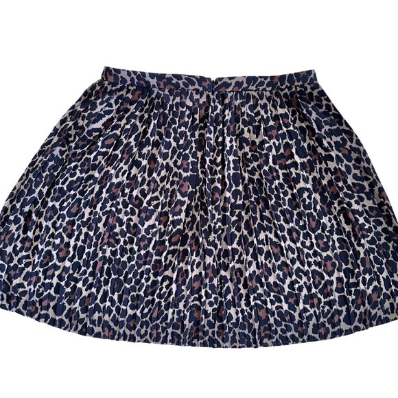 J. Crew Leopard Print Pleated Skirt - Picture 4 of 5